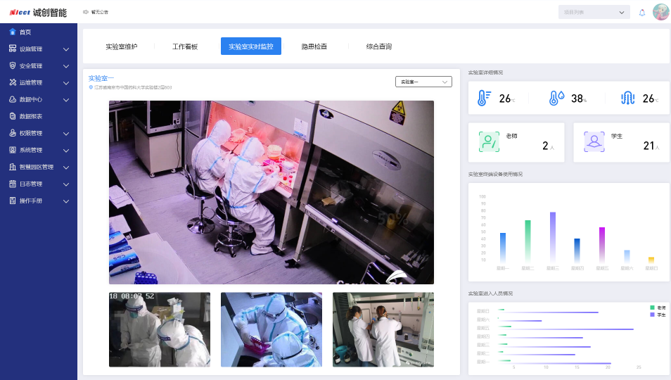 台州学院实验室可视化监控系统2